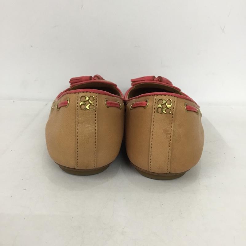 コーチ COACH パンプス パンプス タッセル 箱有 36 無地 ベージュ / ベージュ / beige X 桃 / ピンク / pink レディース USED 古着 中古 10152421