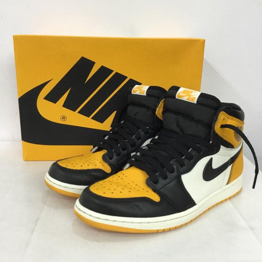 ナイキ NIKE スニーカー スニーカー 555088-711 AIR JORDAN 1 RETRO HIGH OG 28.5cm 箱有 28.5cm ロゴ、文字 黒 / ブラック / black X 白 / ホワイト / white X 黄 / イエロー / yellow メンズ USED 古着 中古 10152425