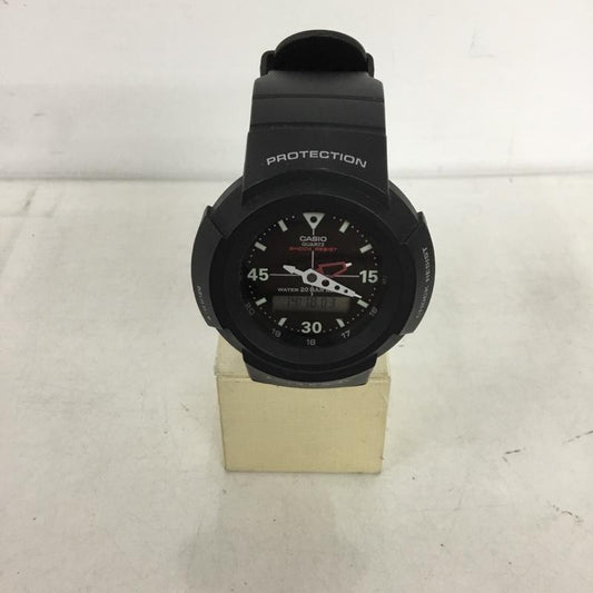 ジーショック G-SHOCK 腕時計 アナログ（クォーツ式） AW-500E アナログ デジタルコンビネーション リバイバルモデル ロゴ、文字 黒 / ブラック / black メンズ USED 古着 中古 10152433