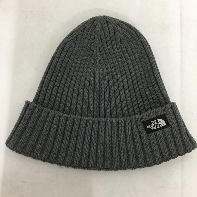 ザノースフェイス THE NORTH FACE 帽子 ニット帽 ビーニー ロゴ、文字 灰 / グレー / gray メンズ USED 古着 中古 10152434