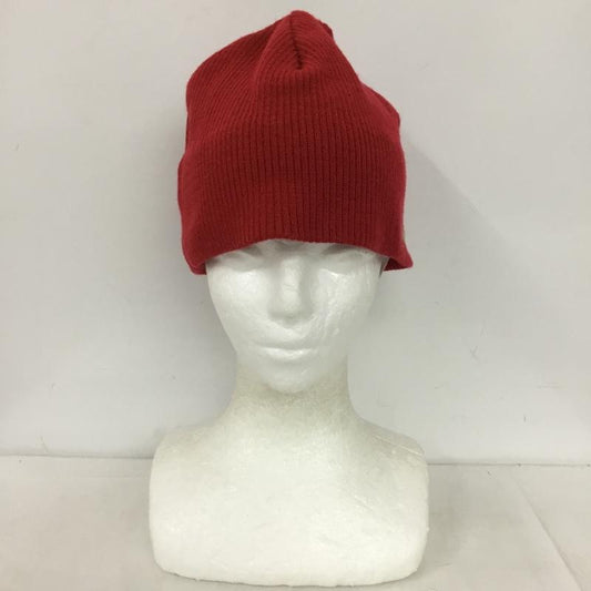 バートン BURTON 帽子 ニット帽 USA製 ビーニー ワンポイント 赤 / レッド / red メンズ USED 古着 中古 10152435