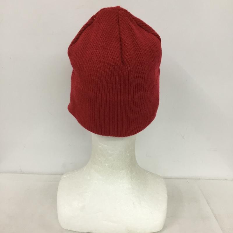 バートン BURTON 帽子 ニット帽 USA製 ビーニー ワンポイント 赤 / レッド / red メンズ USED 古着 中古 10152435
