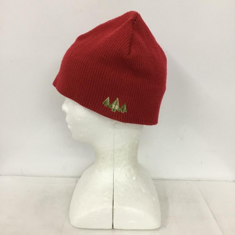 バートン BURTON 帽子 ニット帽 USA製 ビーニー ワンポイント 赤 / レッド / red メンズ USED 古着 中古 10152435
