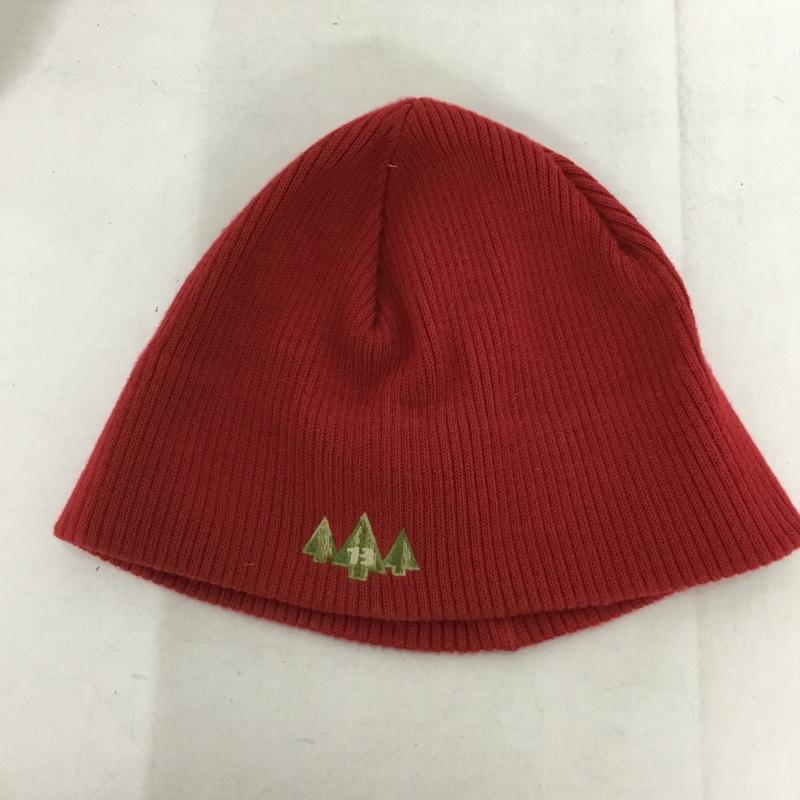 バートン BURTON 帽子 ニット帽 USA製 ビーニー ワンポイント 赤 / レッド / red メンズ USED 古着 中古 10152435