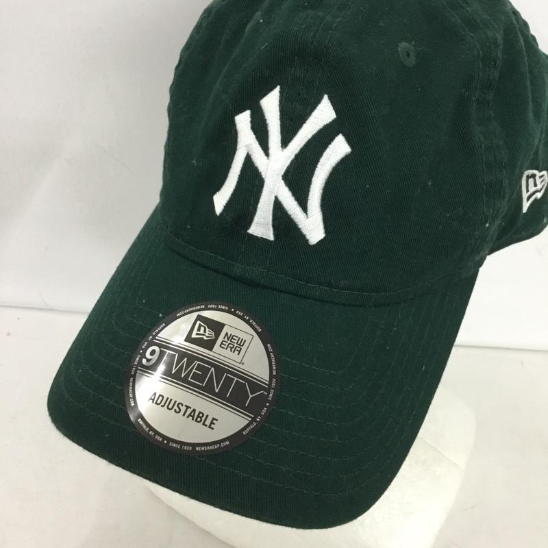 ニューエラ NEW ERA 帽子 キャップ NY 9TWENTY ニューヨークヤンキース ロゴ、文字 緑 / グリーン / green メンズ USED 古着 中古 10152436