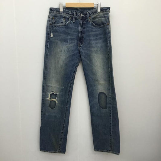 リーバイス Levi s パンツ デニム、ジーンズ 50154-0077 501ZXX 1954年モデル 復刻版 34 ダメージ加工 インディゴ / インディゴ / Indigo メンズ USED 古着 中古 10152452