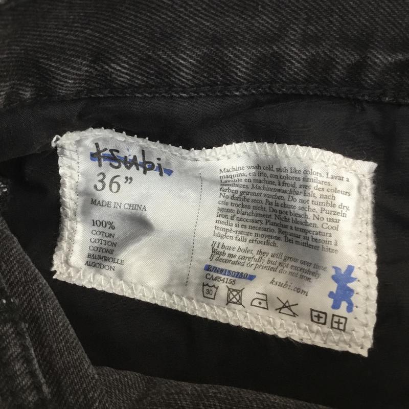 スビ KSUBI パンツ デニム、ジーンズ 36 ロゴ、文字 黒 / ブラック / black メンズ USED 古着 中古 10152453