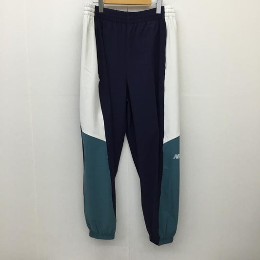 ニューバランス New Balance パンツ ワークパンツ、ペインターパンツ XL ロゴ、文字 白 / ホワイト / white X 紺 / ネイビー / navy メンズ USED 古着 中古 10152455
