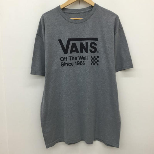 バンズ VANS Tシャツ 半袖 XL ロゴ、文字 灰 / グレー / gray メンズ USED 古着 中古 10152459