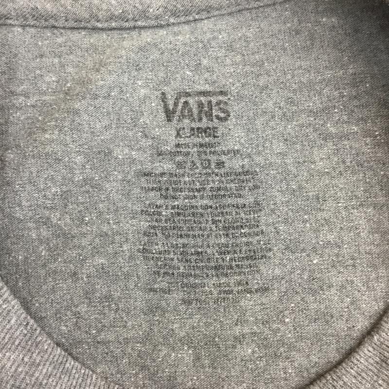 バンズ VANS Tシャツ 半袖 XL ロゴ、文字 灰 / グレー / gray メンズ USED 古着 中古 10152459