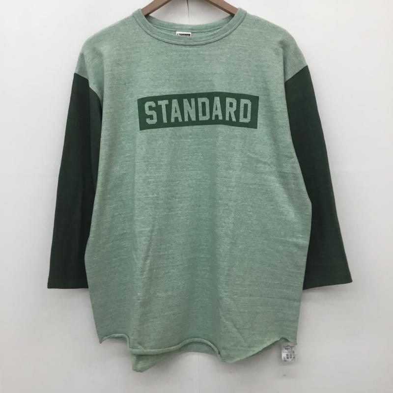 スタンダード カリフォルニア STANDARD CALIFORNIA カットソー 七分袖 XL ロゴ、文字 緑 / グリーン / green メンズ USED 古着 中古 10152467