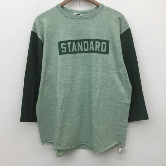 スタンダード カリフォルニア STANDARD CALIFORNIA カットソー 七分袖 XL ロゴ、文字 緑 / グリーン / green メンズ USED 古着 中古 10152467