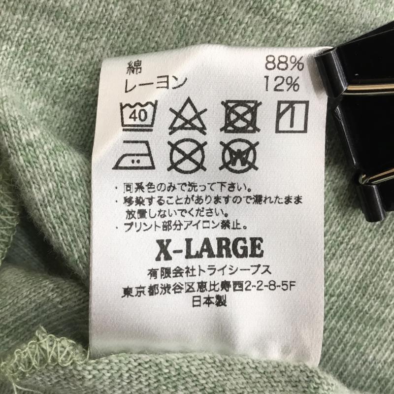 スタンダード カリフォルニア STANDARD CALIFORNIA カットソー 七分袖 XL ロゴ、文字 緑 / グリーン / green メンズ USED 古着 中古 10152467