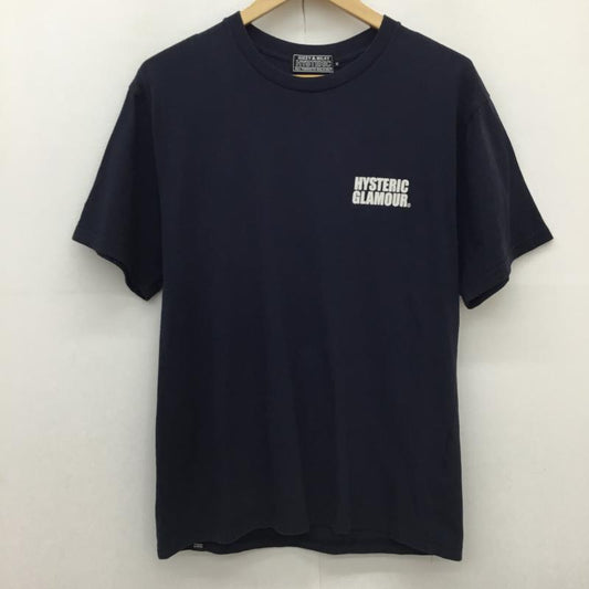 ヒステリックグラマー HYSTERIC GLAMOUR Tシャツ 半袖 02231CT44 SEE NO EVIL M プリント X ロゴ、文字 紺 / ネイビー / navy メンズ USED 古着 中古 10152469