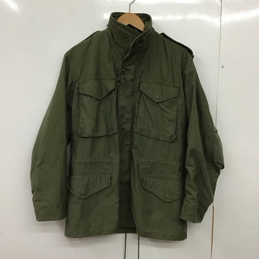アルファインダストリー Alpha Industries ジャケット、上着 ジャンパー、ブルゾン ジップアップジャケット ミリタリージャケット スタンドカラー S 無地 カーキ / カーキ / khaki メンズ USED 古着 中古 10152472