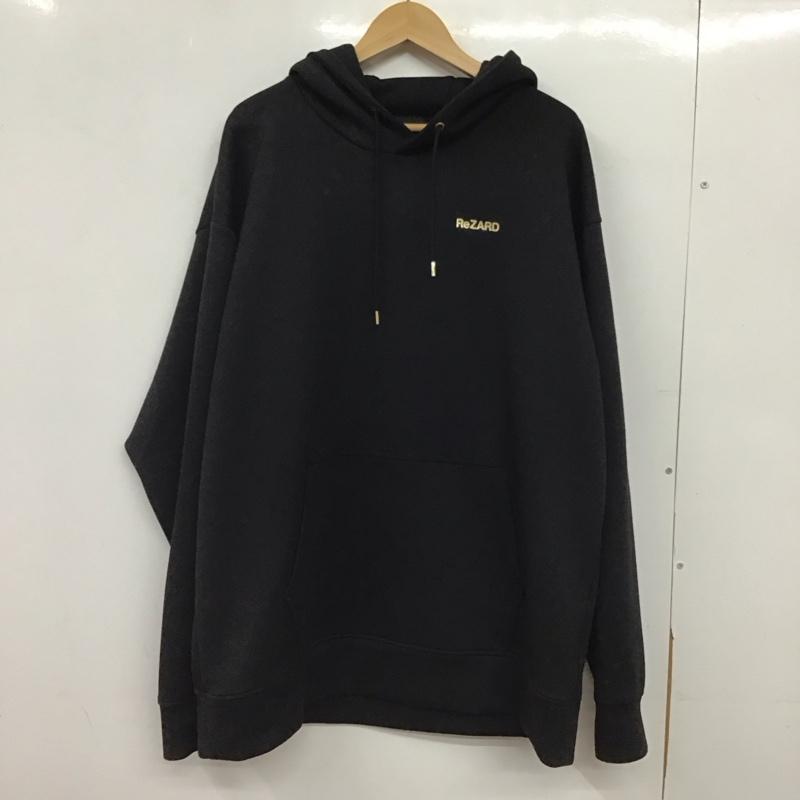 リザード ReZARD パーカー 長袖 長袖パーカー プルオーバーパーカー スウェット M ロゴ、文字 黒 / ブラック / black メンズ USED 古着 中古 10152480