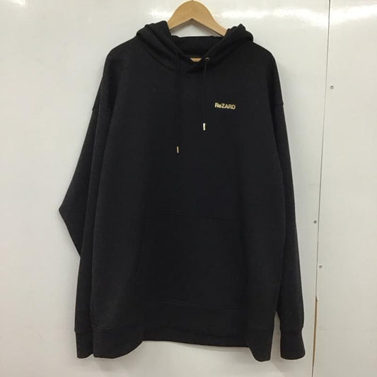 リザード ReZARD パーカー 長袖 長袖パーカー プルオーバーパーカー スウェット M ロゴ、文字 黒 / ブラック / black メンズ USED 古着 中古 10152480