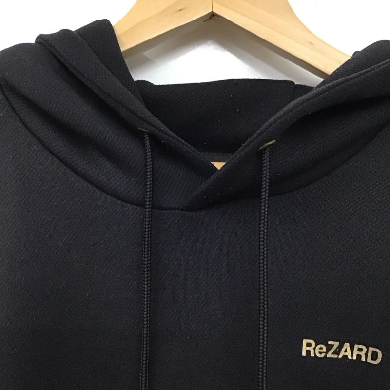 リザード ReZARD パーカー 長袖 長袖パーカー プルオーバーパーカー スウェット M ロゴ、文字 黒 / ブラック / black メンズ USED 古着 中古 10152480