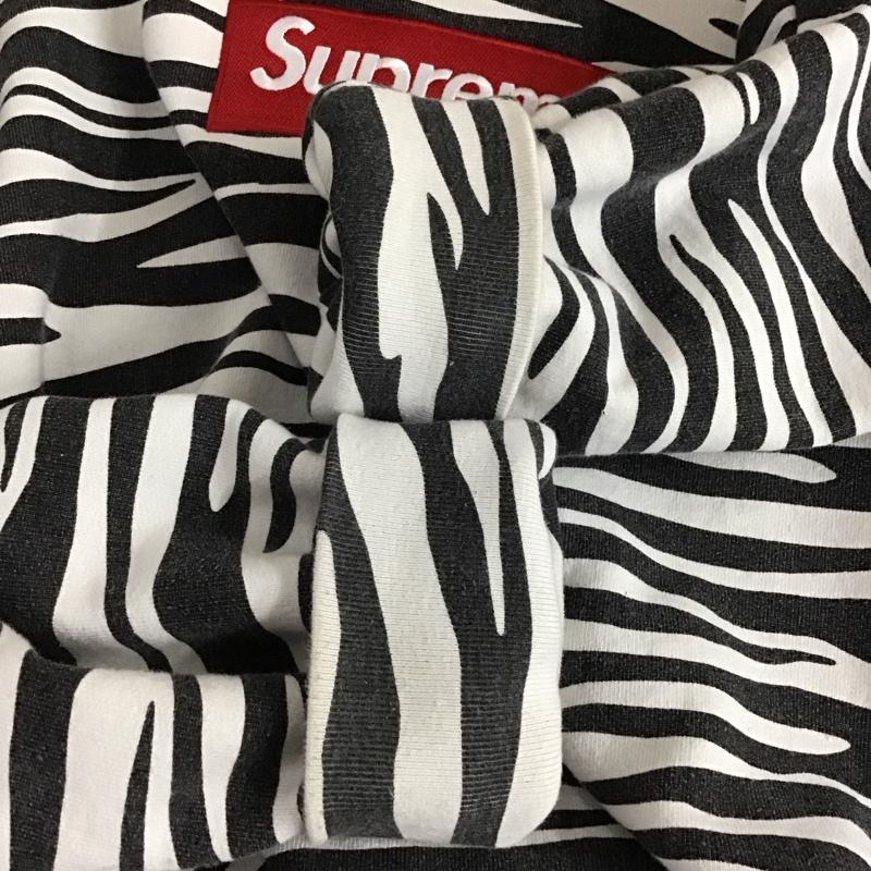 シュプリーム Supreme トレーナー 長袖 22AW BoxLogoCrewneckSweatshirtZebra トレーナー L ヒョウ柄・レオパード柄 白 / ホワイト / white X 黒 / ブラック / black メンズ USED 古着 中古 10152482