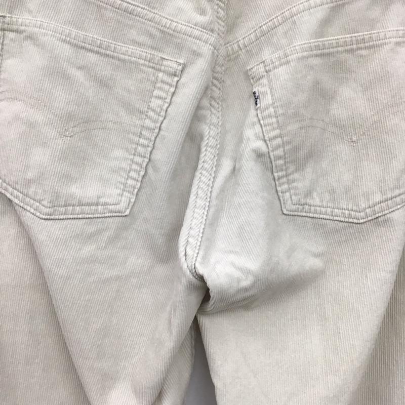 リーバイストラウスアンドコー Levi Strauss & co. パンツ ワークパンツ、ペインターパンツ コーデュロイパンツ ワイドパンツ カジュアルパンツ 32インチ 無地 アイボリー / アイボリー / メンズ USED 古着 中古 10152484