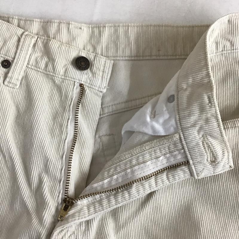 リーバイストラウスアンドコー Levi Strauss & co. パンツ ワークパンツ、ペインターパンツ コーデュロイパンツ ワイドパンツ カジュアルパンツ 32インチ 無地 アイボリー / アイボリー / メンズ USED 古着 中古 10152484