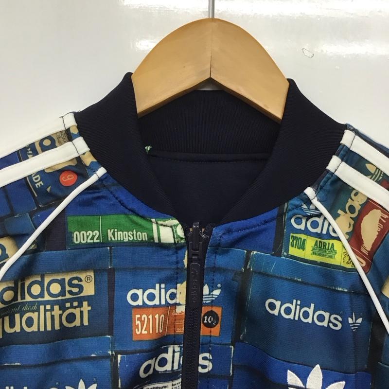 アディダス adidas ジャケット、上着 ジャンパー、ブルゾン aj6993 スーパースターシューボックスリバーシブルトラックトップジャージ S プリント マルチカラー / マルチカラー / multicolor X 紺 / ネイビー / navy メンズ USED 古着 中古 10152493