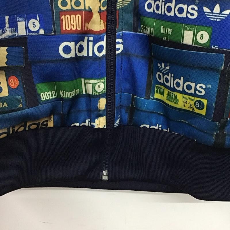 アディダス adidas ジャケット、上着 ジャンパー、ブルゾン aj6993 スーパースターシューボックスリバーシブルトラックトップジャージ S プリント マルチカラー / マルチカラー / multicolor X 紺 / ネイビー / navy メンズ USED 古着 中古 10152493