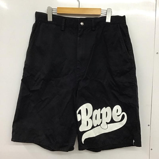ベイプ BAPE パンツ ショートパンツ ショートパンツ ハーフパンツ カジュアルパンツ M ロゴ、文字 ダークグレー / ダークグレー / メンズ USED 古着 中古 10152497