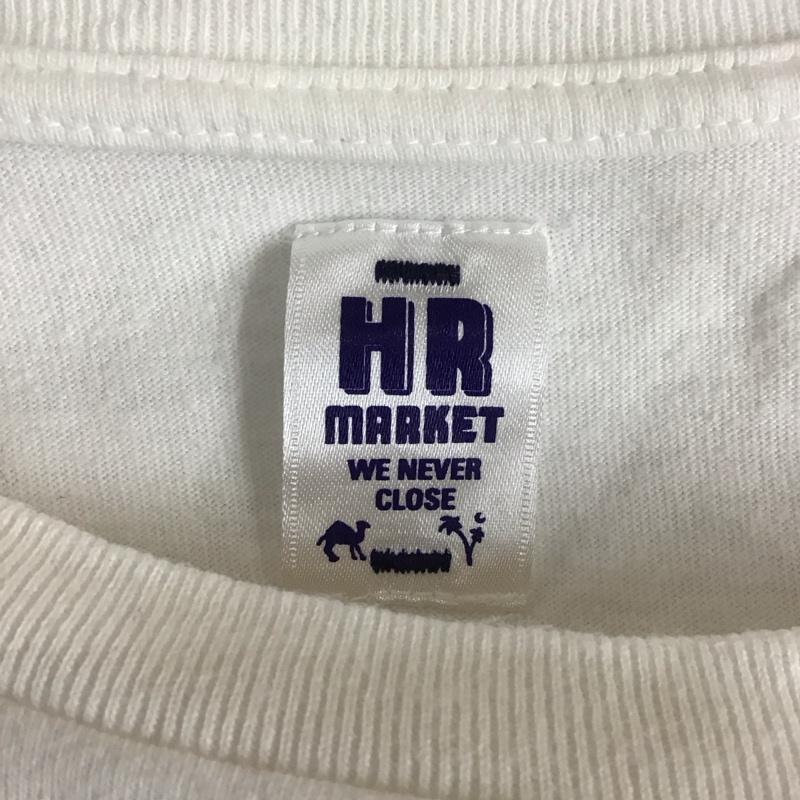 ハリウッドランチマーケット H.R MARKET Tシャツ 半袖 半袖カットソー プリントTシャツ クルーネックカットソー 3 プリント 白 / ホワイト / white メンズ USED 古着 中古 10152500