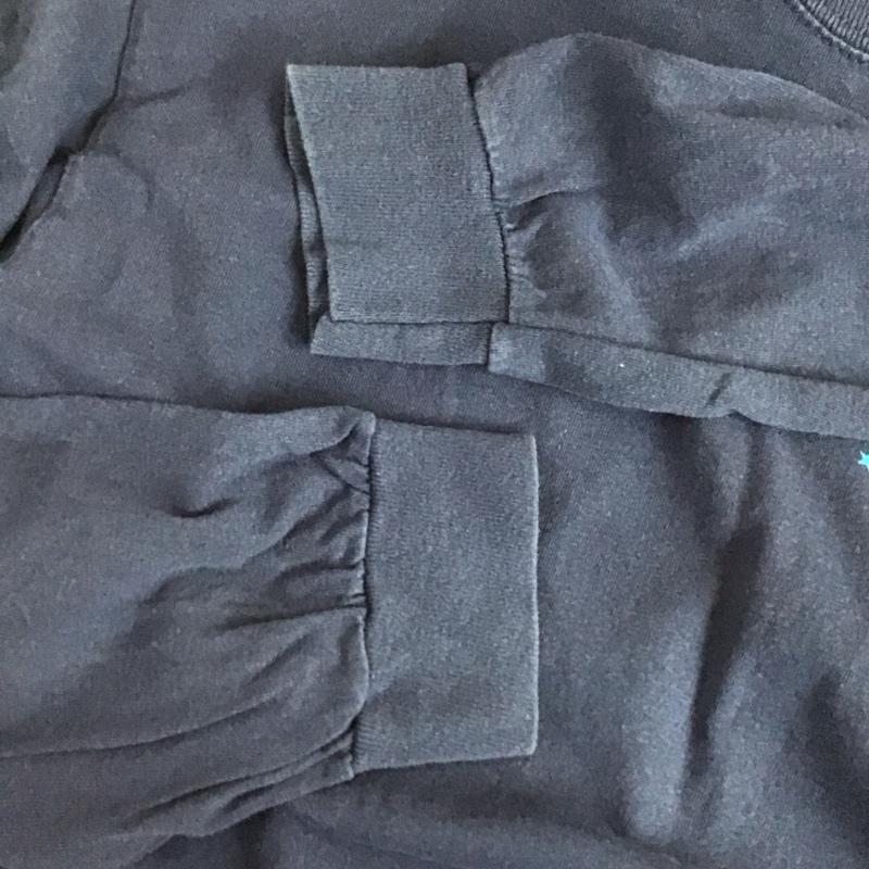 ギルダン GILDAN カットソー 長袖 長袖カットソー プリントカットソー クルーネック M ロゴ、文字 紺 / ネイビー / navy メンズ USED 古着 中古 10152501