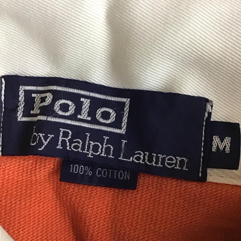 ポロバイラルフローレン Polo by RALPH LAUREN ポロシャツ 長袖 長袖ポロシャツ 長袖カットソー カラーシャツ M ロゴ、文字 橙 / オレンジ / orange メンズ USED 古着 中古 10152508