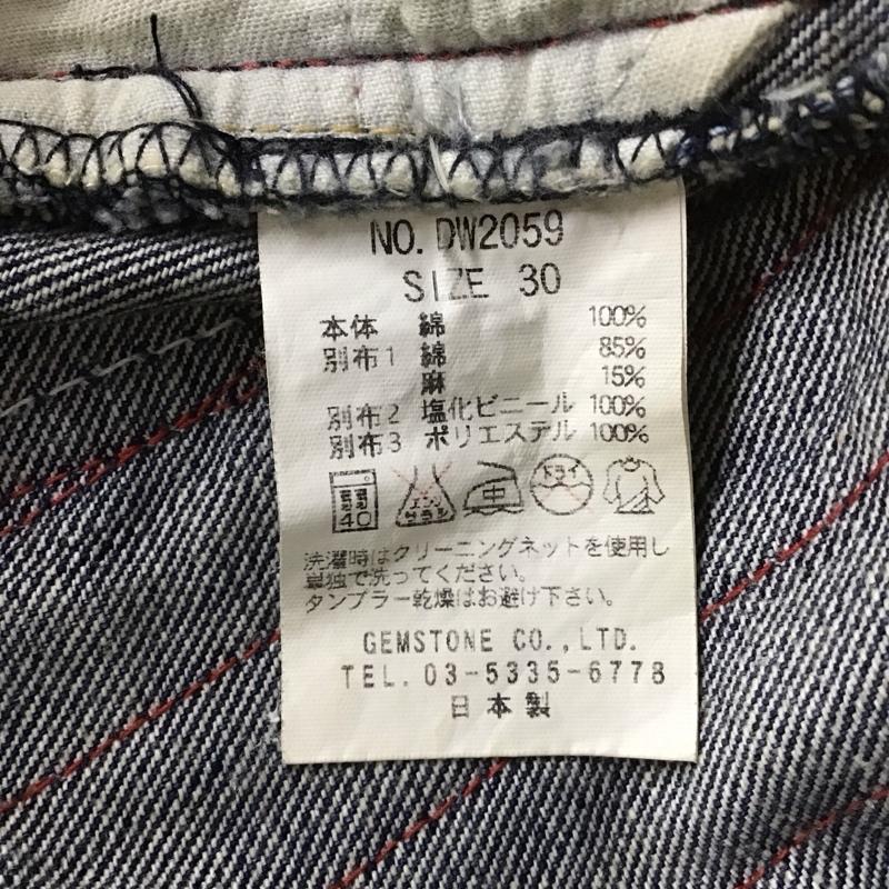 ドロボウニッキ 泥棒日記 パンツ デニム、ジーンズ デニムパンツ スリムパンツ カジュアルパンツ ストレッチパンツ 30インチ 無地 インディゴ / インディゴ / Indigo メンズ USED 古着 中古 10152512