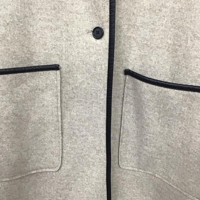 カスタネ Kastane コート コート一般 ロングコート ノーカラージャケット アウター FREE 無地 ベージュ / ベージュ / beige レディース USED 古着 中古 10152515