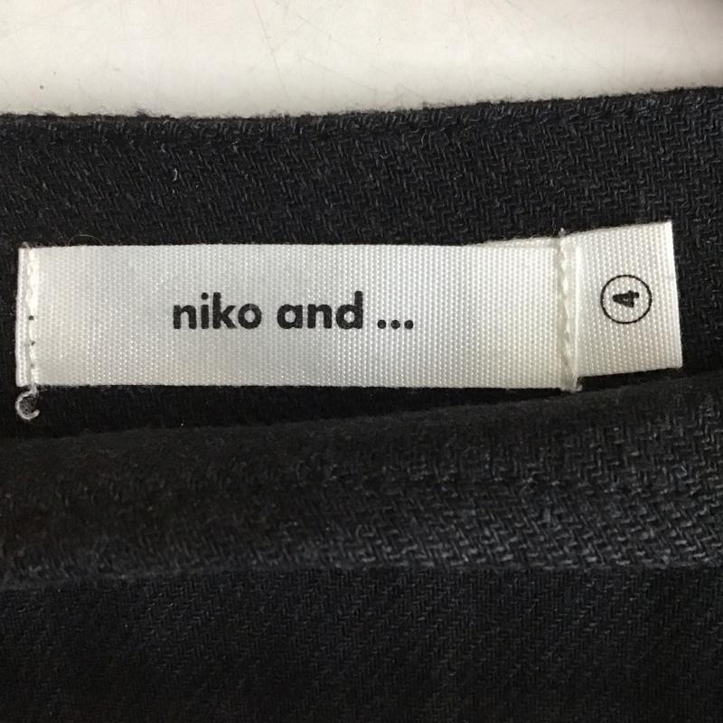 ニコアンド niko and... カーディガン 長袖 長袖カーディガン 前ボタン ロングカーディガン 4 無地 黒 / ブラック / black レディース USED 古着 中古 10152516