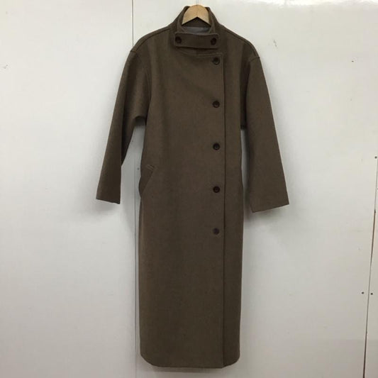 ビームス ハート BEAMS HEART コート コート一般 ロングコート スタンドカラージャケット アウター 無地 茶 / ブラウン / brown レディース USED 古着 中古 10152517