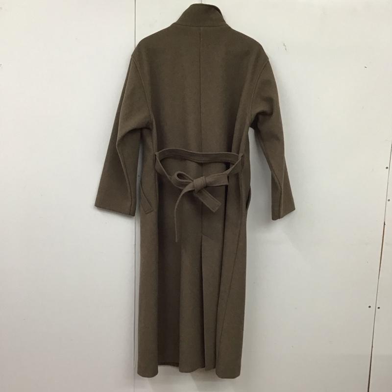 ビームス ハート BEAMS HEART コート コート一般 ロングコート スタンドカラージャケット アウター 無地 茶 / ブラウン / brown レディース USED 古着 中古 10152517