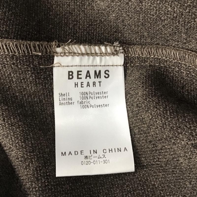 ビームス ハート BEAMS HEART コート コート一般 ロングコート スタンドカラージャケット アウター 無地 茶 / ブラウン / brown レディース USED 古着 中古 10152517