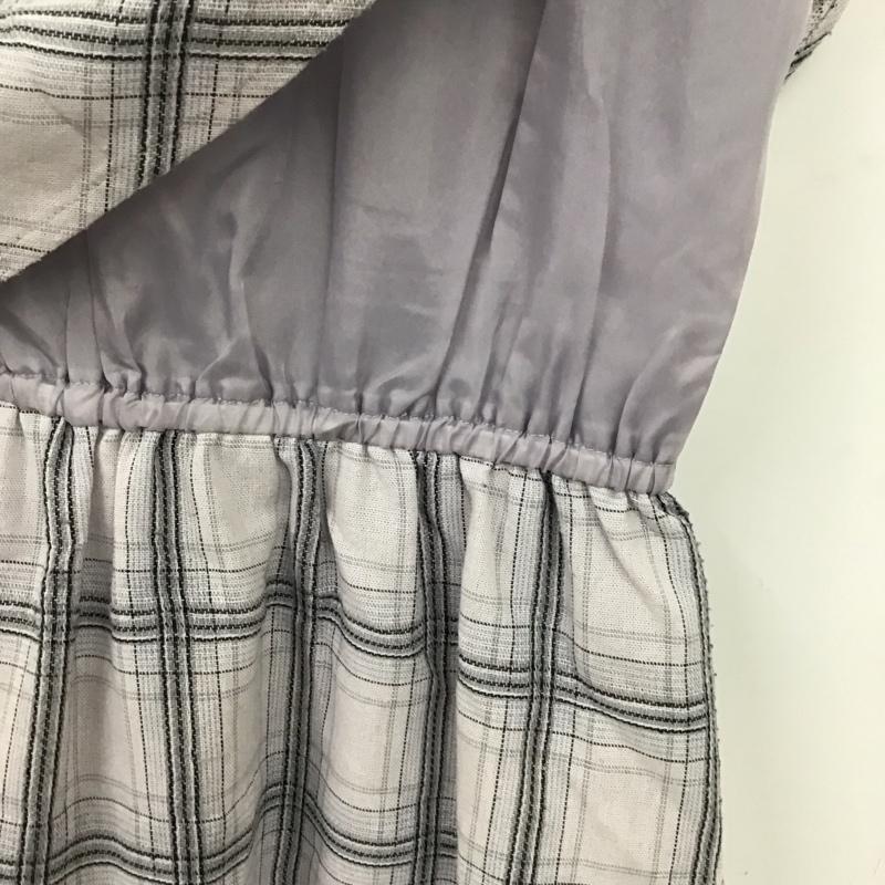 マジェスティックレゴン MAJESTIC LEGON ワンピース ロングスカート ロングワンピース ノースリーブロングワンピース M チェック 灰 / グレー / gray レディース USED 古着 中古 10152521
