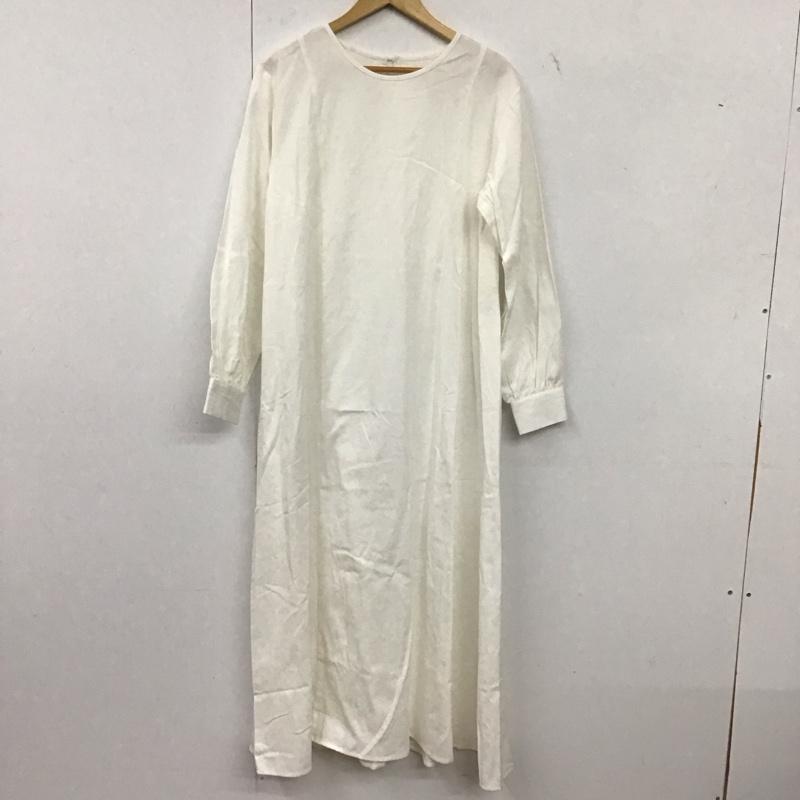 セポ cepo ワンピース ロングスカート 長袖ロングワンピース フレアスカート ストレッチ M 無地 白 / ホワイト / white レディース USED 古着 中古 10152525