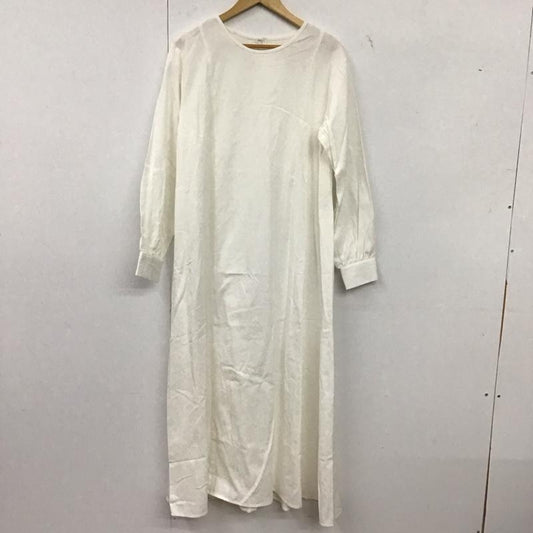 セポ cepo ワンピース ロングスカート 長袖ロングワンピース フレアスカート ストレッチ M 無地 白 / ホワイト / white レディース USED 古着 中古 10152525
