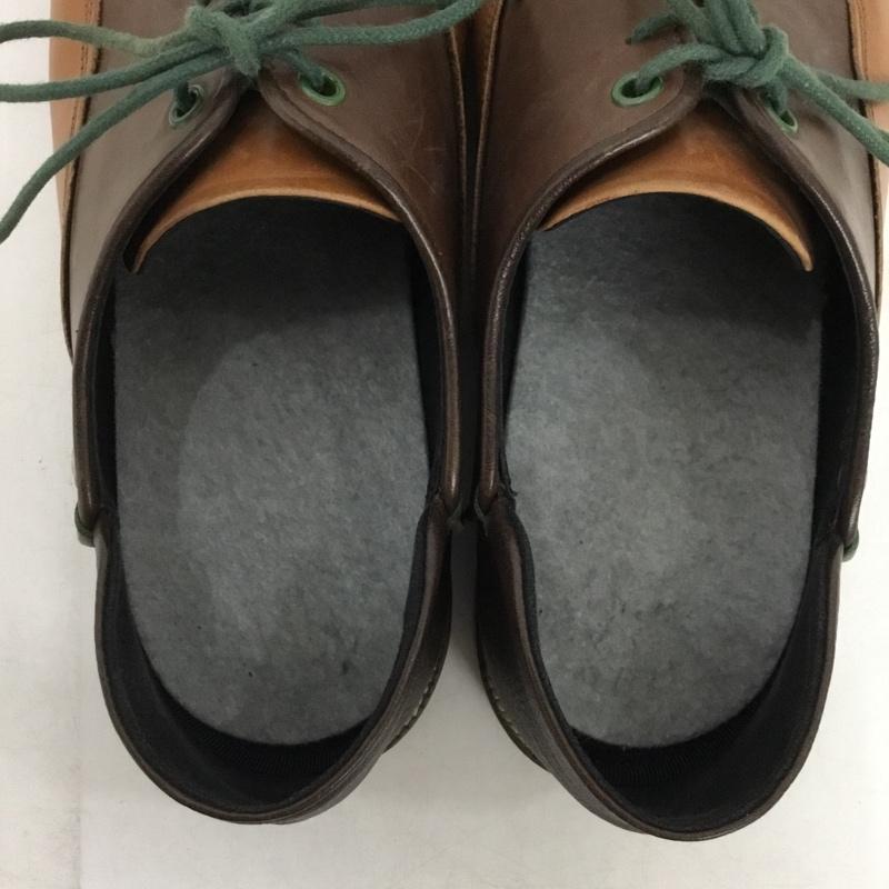 ランバンオンブルー LANVIN en Bleu 革靴 革靴 86130 レースアップシューズ 25 25.0cm ワンポイント 茶 / ブラウン / brown メンズ USED 古着 中古 10152529