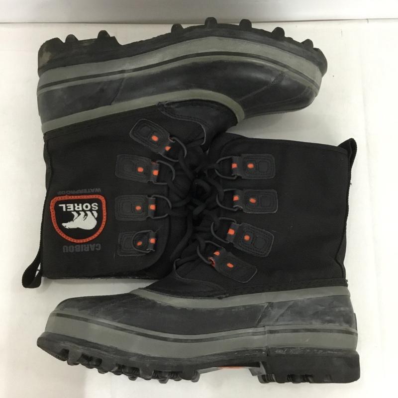 ソレル SOREL アウトドアシューズ アウトドアシューズ 1575471010 Caribou XT Boot スノーブーツ 25cm 25.0cm ロゴ、文字 黒 / ブラック / black メンズ USED 古着 中古 10152534