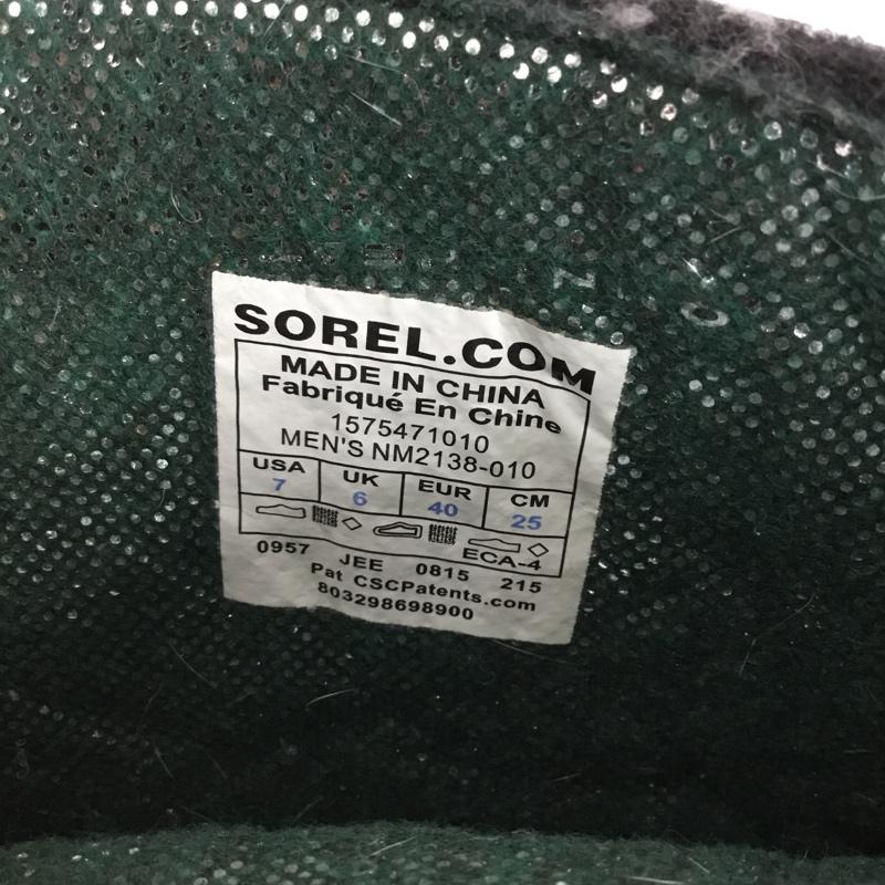 ソレル SOREL アウトドアシューズ アウトドアシューズ 1575471010 Caribou XT Boot スノーブーツ 25cm 25.0cm ロゴ、文字 黒 / ブラック / black メンズ USED 古着 中古 10152534