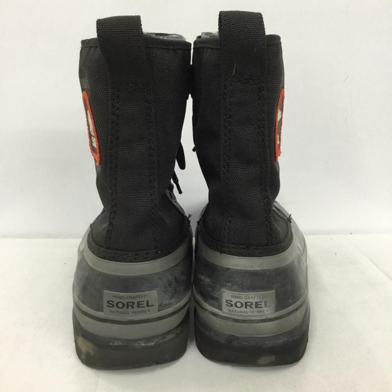 ソレル SOREL アウトドアシューズ アウトドアシューズ 1575471010 Caribou XT Boot スノーブーツ 25cm 25.0cm ロゴ、文字 黒 / ブラック / black メンズ USED 古着 中古 10152534