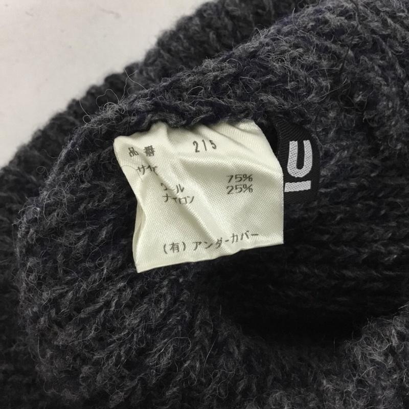 アンダーカバー UNDERCOVER 帽子 ニット帽 98-99AW ウール ナイロン 無地 紺 / ネイビー / navy メンズ USED 古着 中古 10152537