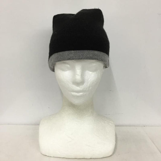 アベイシングエイプ A BATHING APE 帽子 ニット帽 ビーニー 初期 ワンポイント 黒 / ブラック / black X 灰 / グレー / gray メンズ USED 古着 中古 10152538