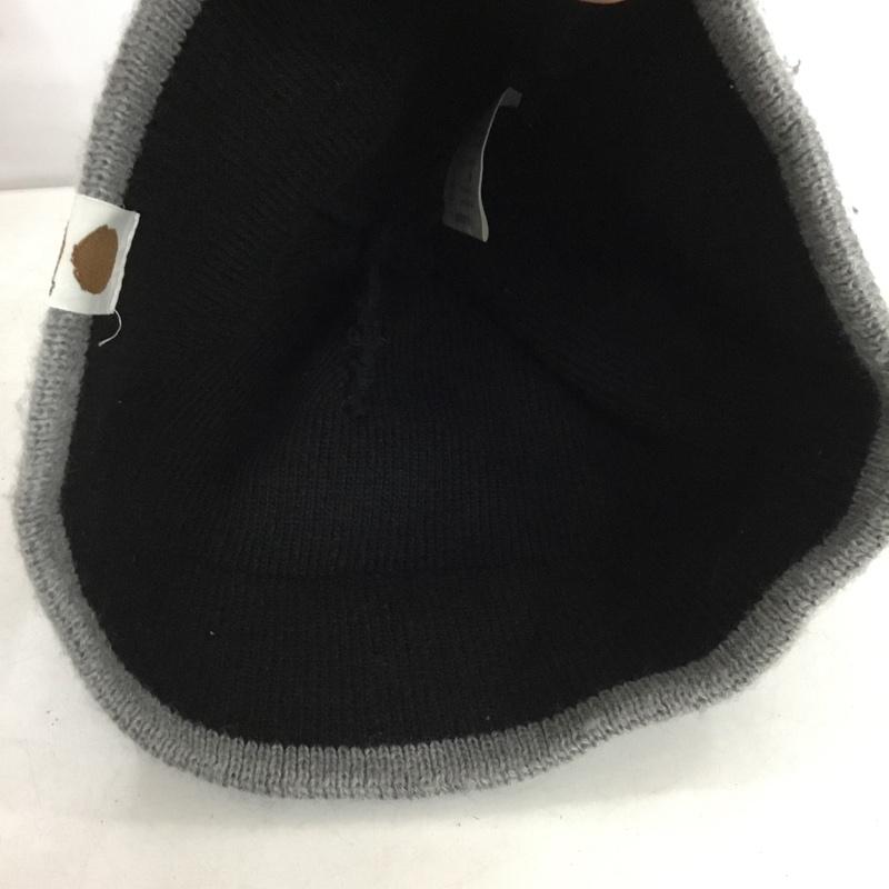 アベイシングエイプ A BATHING APE 帽子 ニット帽 ビーニー 初期 ワンポイント 黒 / ブラック / black X 灰 / グレー / gray メンズ USED 古着 中古 10152538