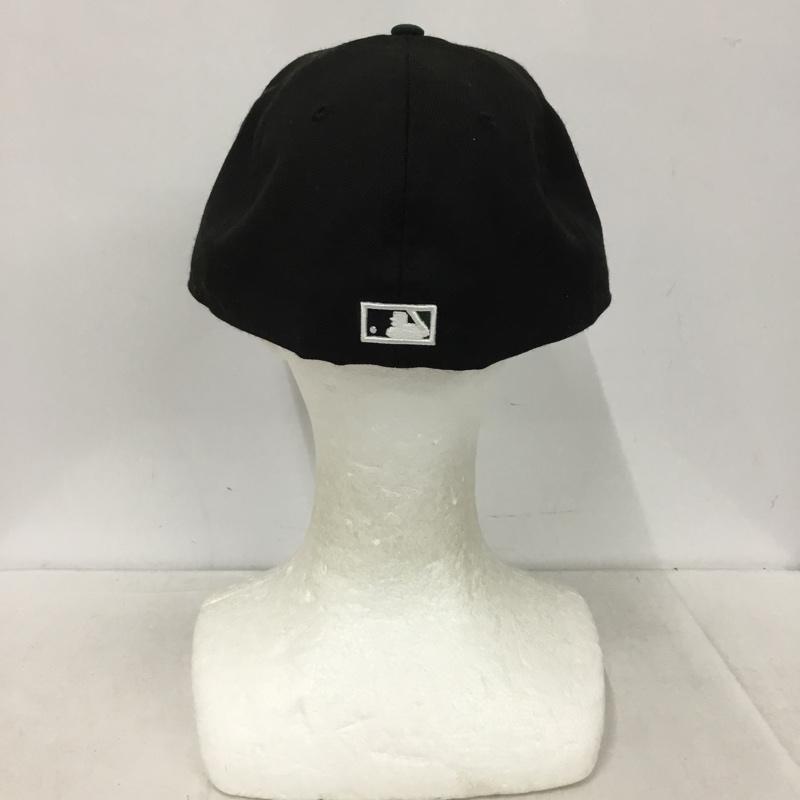 ニューエラ NEW ERA 帽子 キャップ 59FIFTY MLB タンパベイ レイズ 58.7cm ロゴ、文字 黒 / ブラック / black X 緑 / グリーン / green メンズ USED 古着 中古 10152540