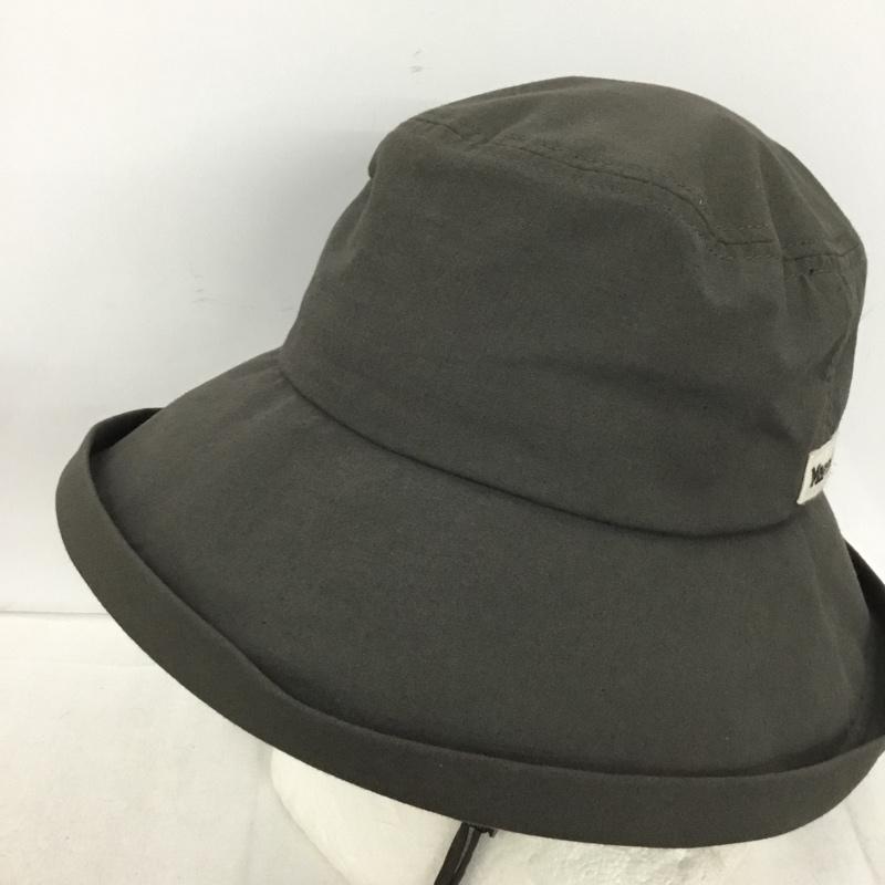 マーモット Marmot 帽子 ハット アウトドアハット 57.5cm ロゴ、文字 チャコールグレー / チャコールグレー / レディース USED 古着 中古 10152543