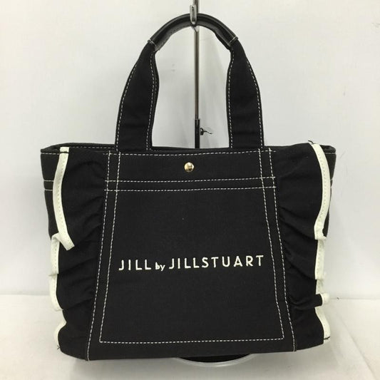 ジル バイ ジルスチュアート JILL by JILLSTUART トートバッグ トートバッグ 125-1183218 フリルトートバッグ ロゴ、文字 黒 / ブラック / black レディース USED 古着 中古 10152546